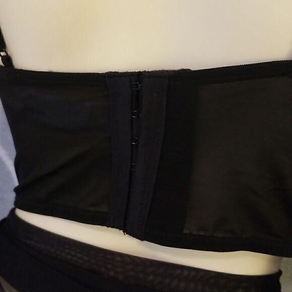 [F21] Black Bustier Corset Top Large - Picture 3 of 12